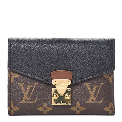 Louis Vuitton monogram black wallet